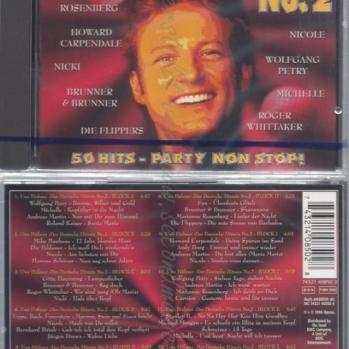 CD--NM-SEALED-DIVERSE -1996- -- UWE HÜBNER'S DER DEUTSCHE HITMIX NO. 2: 50 HITS