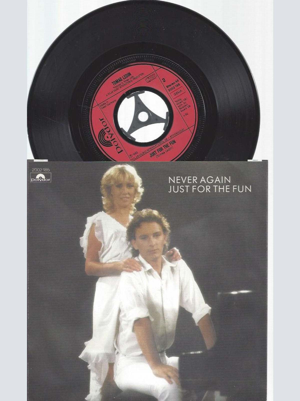 7" TOMAS LEDIN AGNETHA FÄLTSKOG NEVER AGAIN // MINT