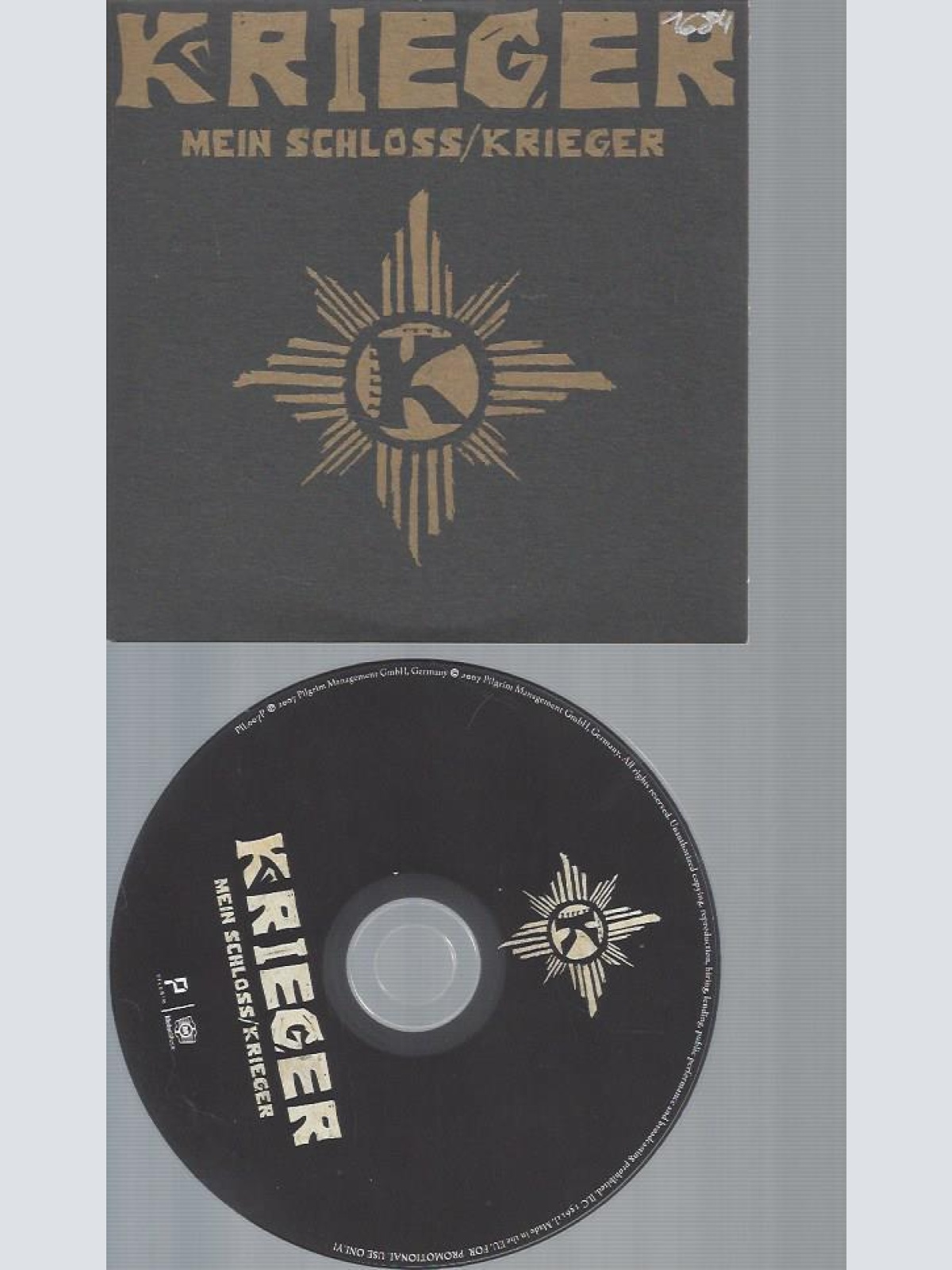 CD--KRIEGER MEIN SCHLOSS  // PROMO