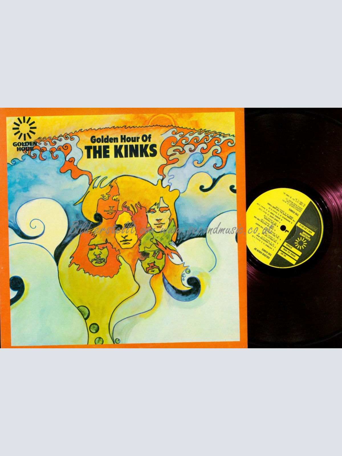 LP--THE KINKS THE GOLDEN HOUR OF // 86288XAT