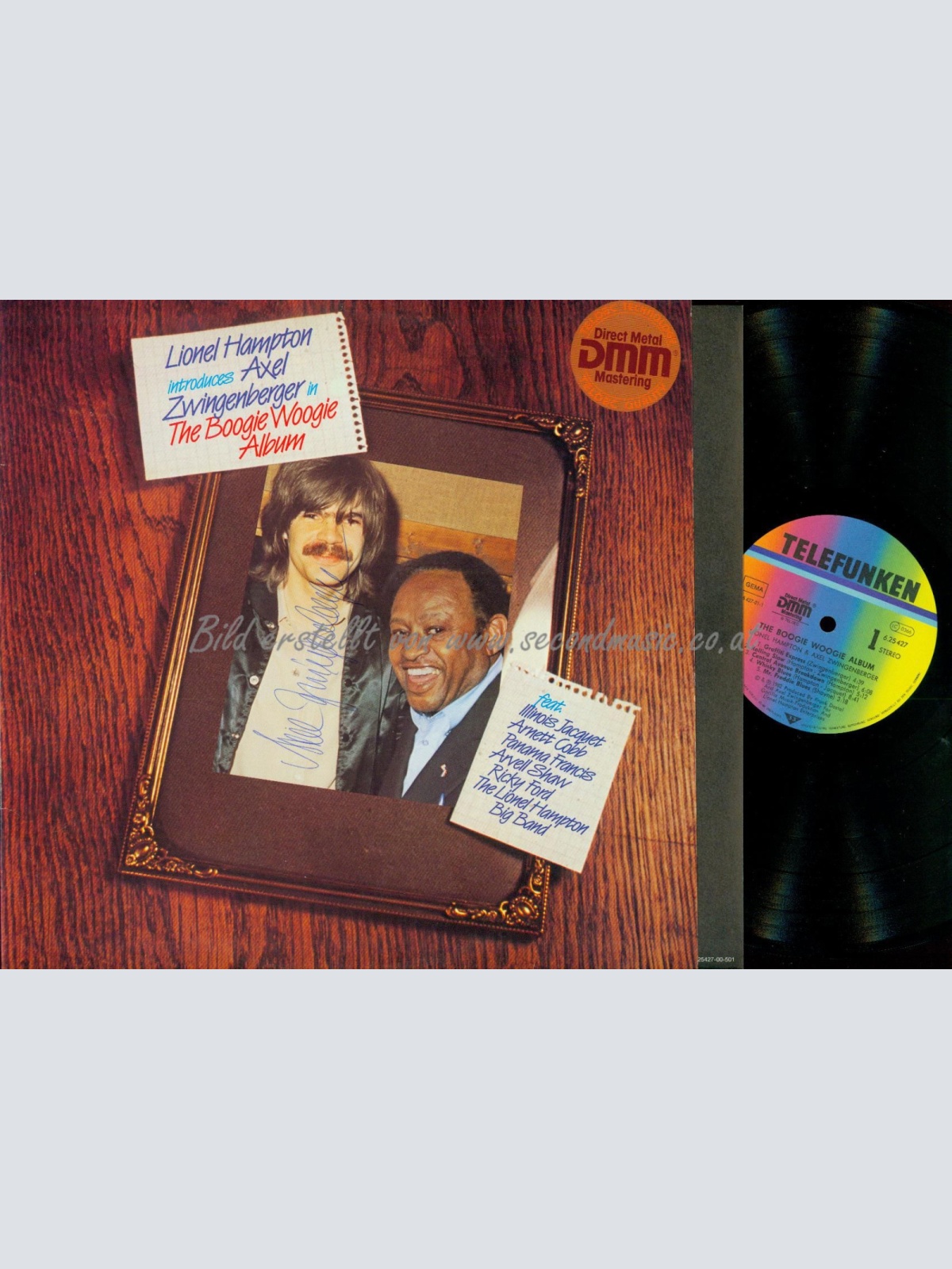 LP--AXEL ZWINGENBERGER THE BOOGIE WOOGIE ALBUM // INNLAY // NM/ AUTOGRAMM