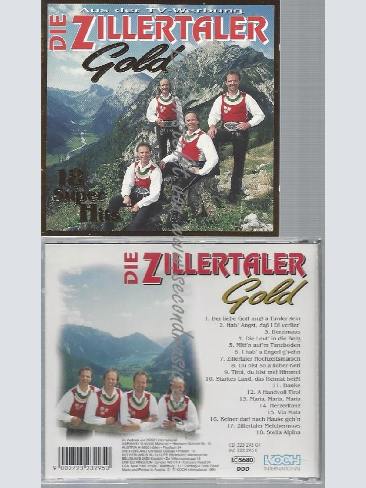 CD--DIE ZILLERTALER--GOLD