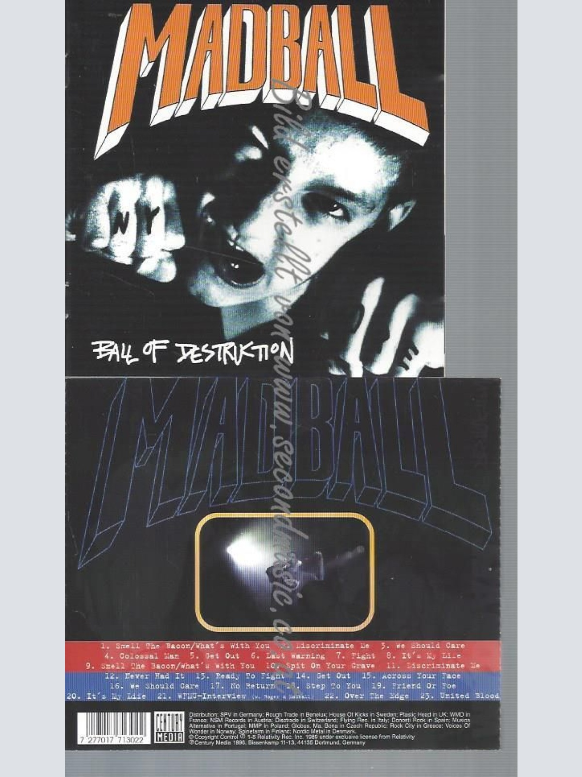 CD--MADBALL--BALL OF DESTRUCTION