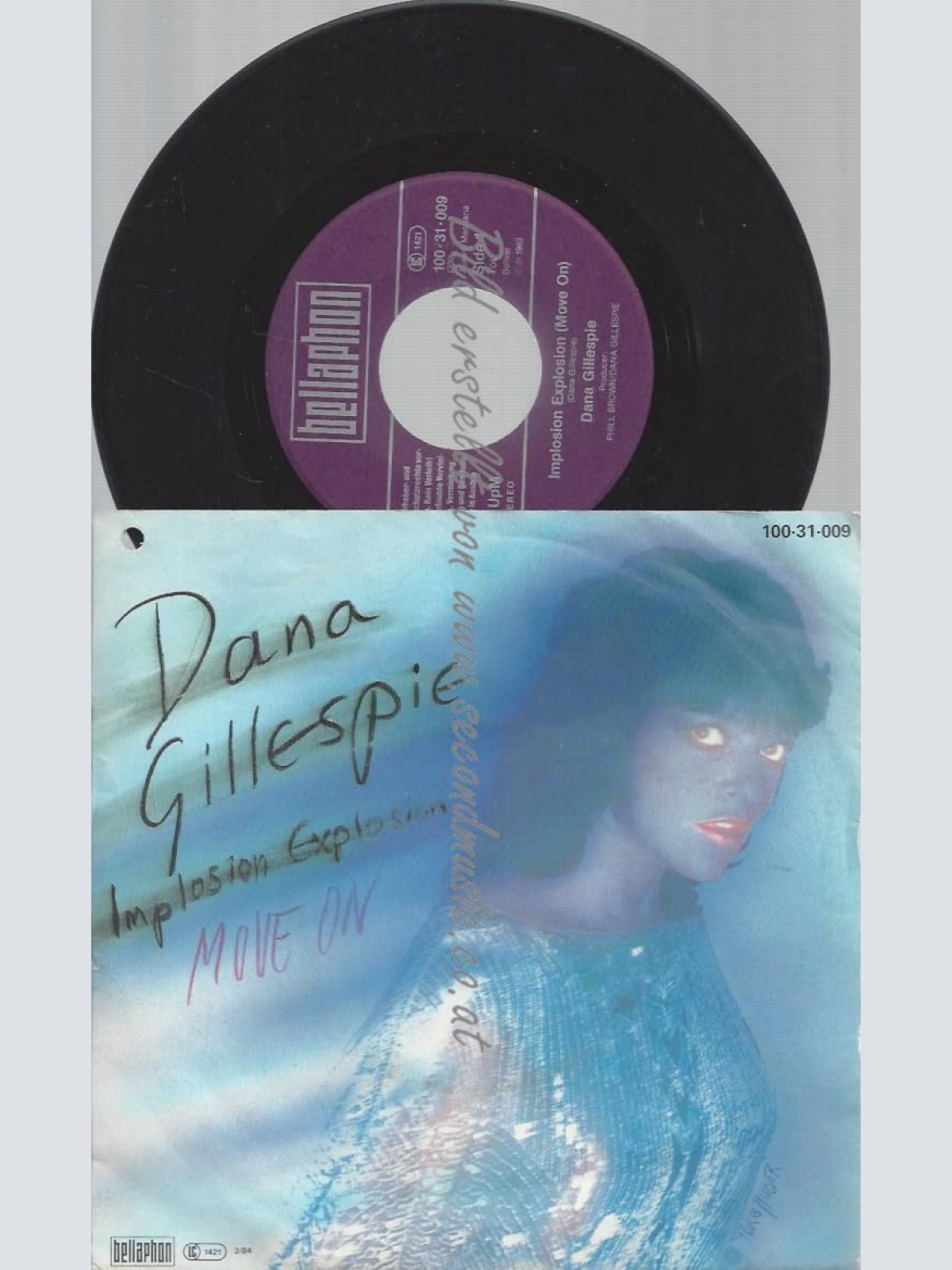 7"  DANA GILLESPIE IMPLOSION EXPLOSION
