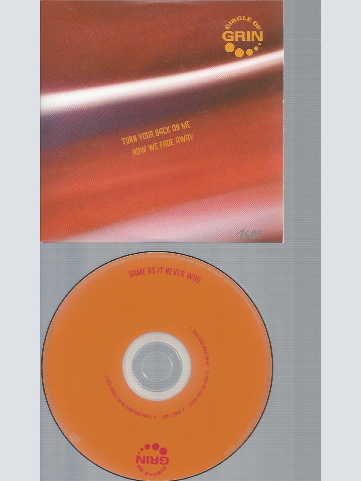CD--CIRCLE OF GRIN TURN YOUR BACK ON ME  // PROMO
