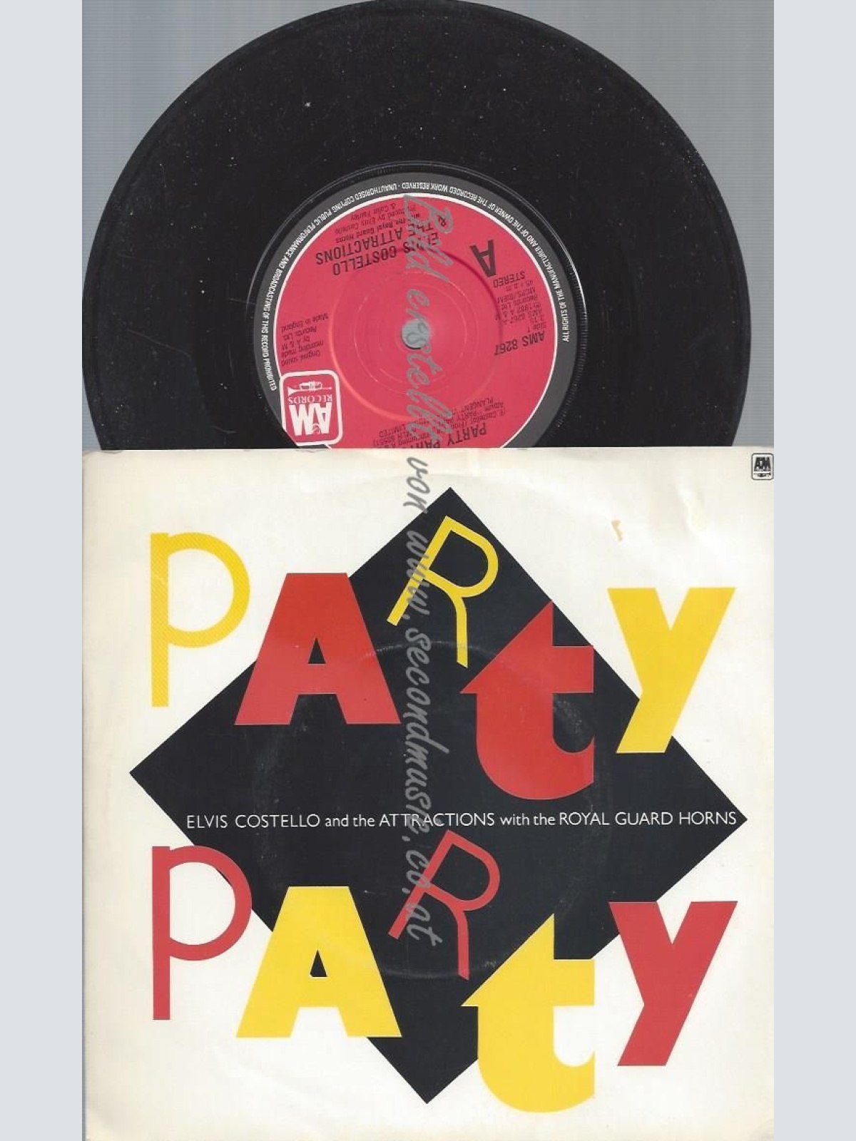 7"  Elvis Costello And The Attractions* With The Royal Guard Horns – Party Part
