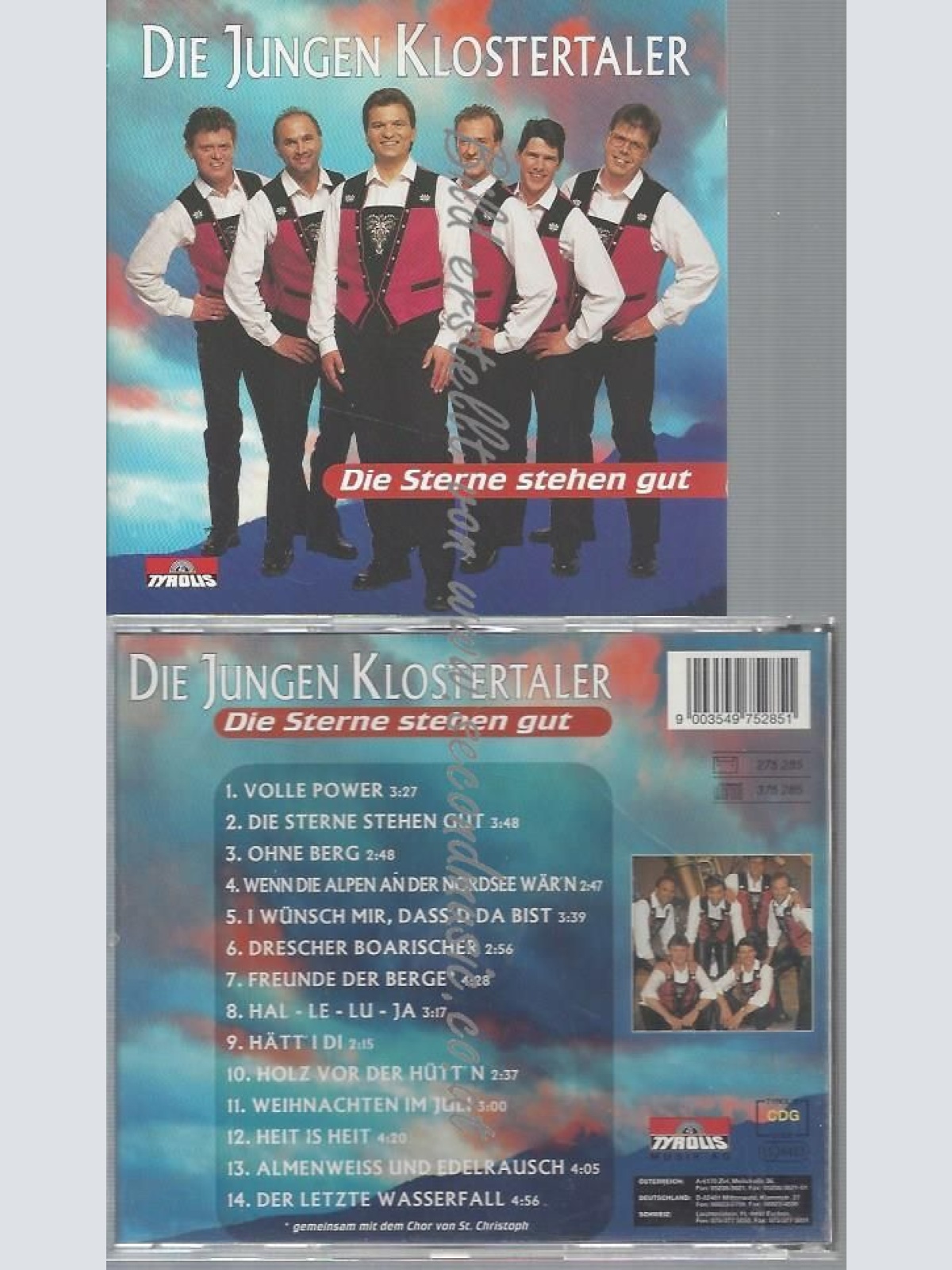 CD--DIE JUNGEN KLOSTERTALER--DIE STERNE STEHEN GUT