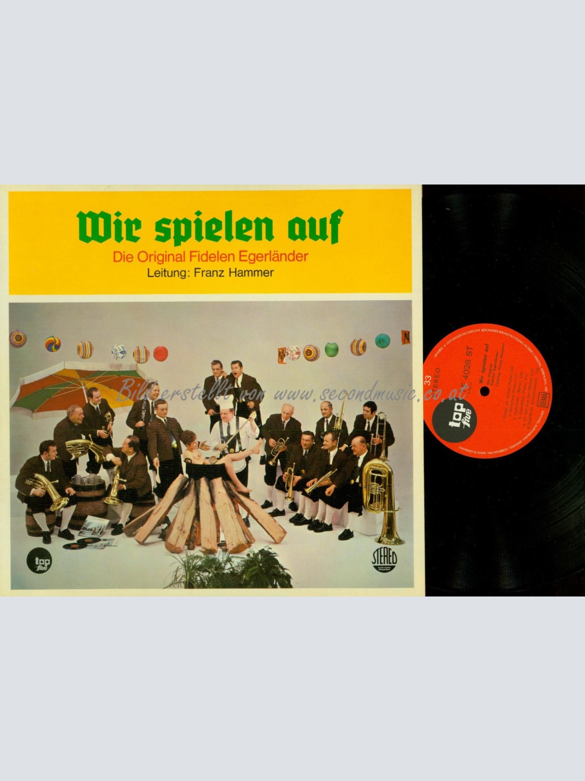 LP-DIE ORIGIANL FIDELEN EGERLÄNDER WIR SPIELEN AUF / FRANZ HAMMER