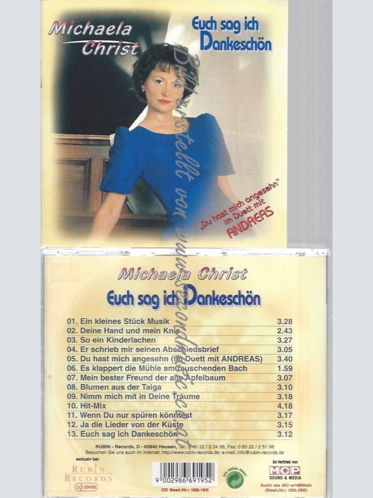 CD--MICHAELA CHRIST--EUCH SAG ICH DANKESCHÖN