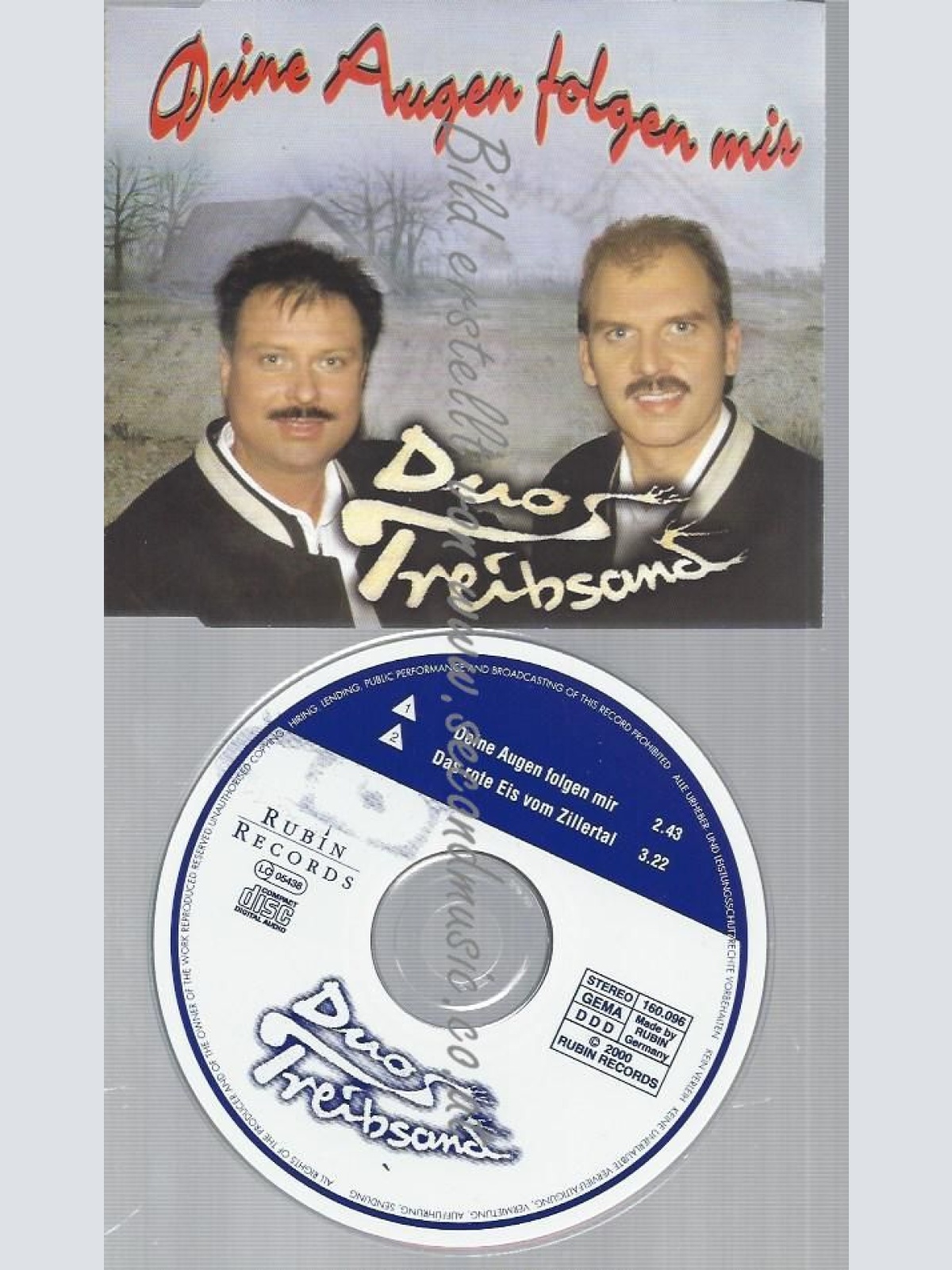 CD--DUO TREIBSAND UND ALPINA,MARC--DEINE AUGEN FOLGEN MIR