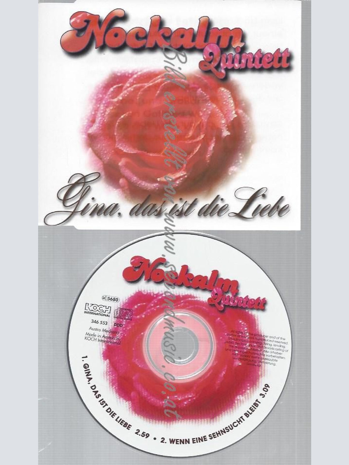 CD--NOCKALM QUINTETT--GINA,DAS IST DIE LIEBE