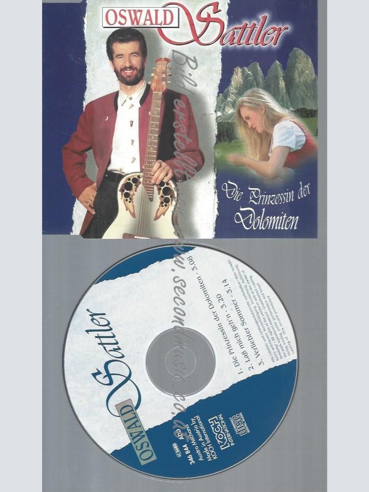 CD--SATTLER,OSWALD--DIE PRINZESSIN DER DOLOMITEN