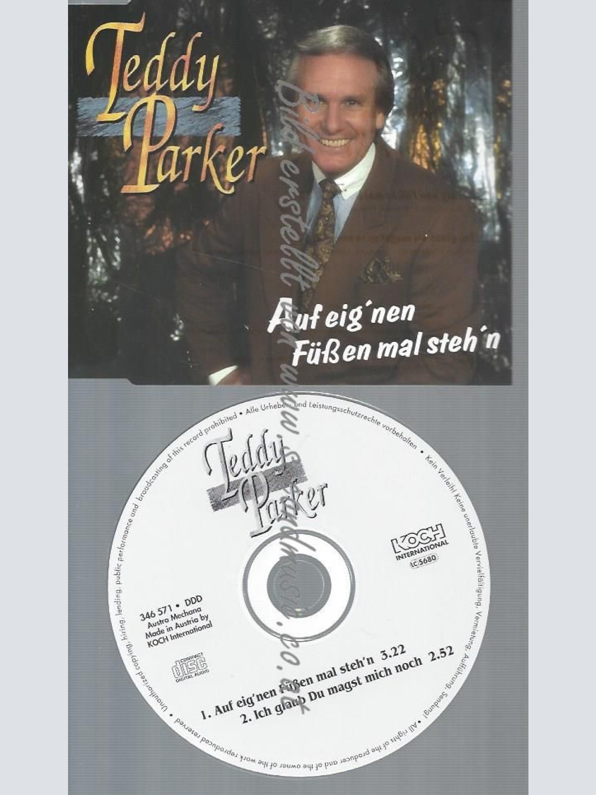 CD--PARKER,TEDDY--AUF EIG'NEN FSSEN MAL STEH'N