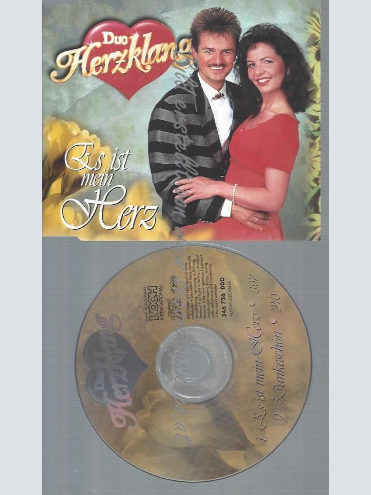 CD--DUO HERZKLANG--ES IST MEIN HERZ