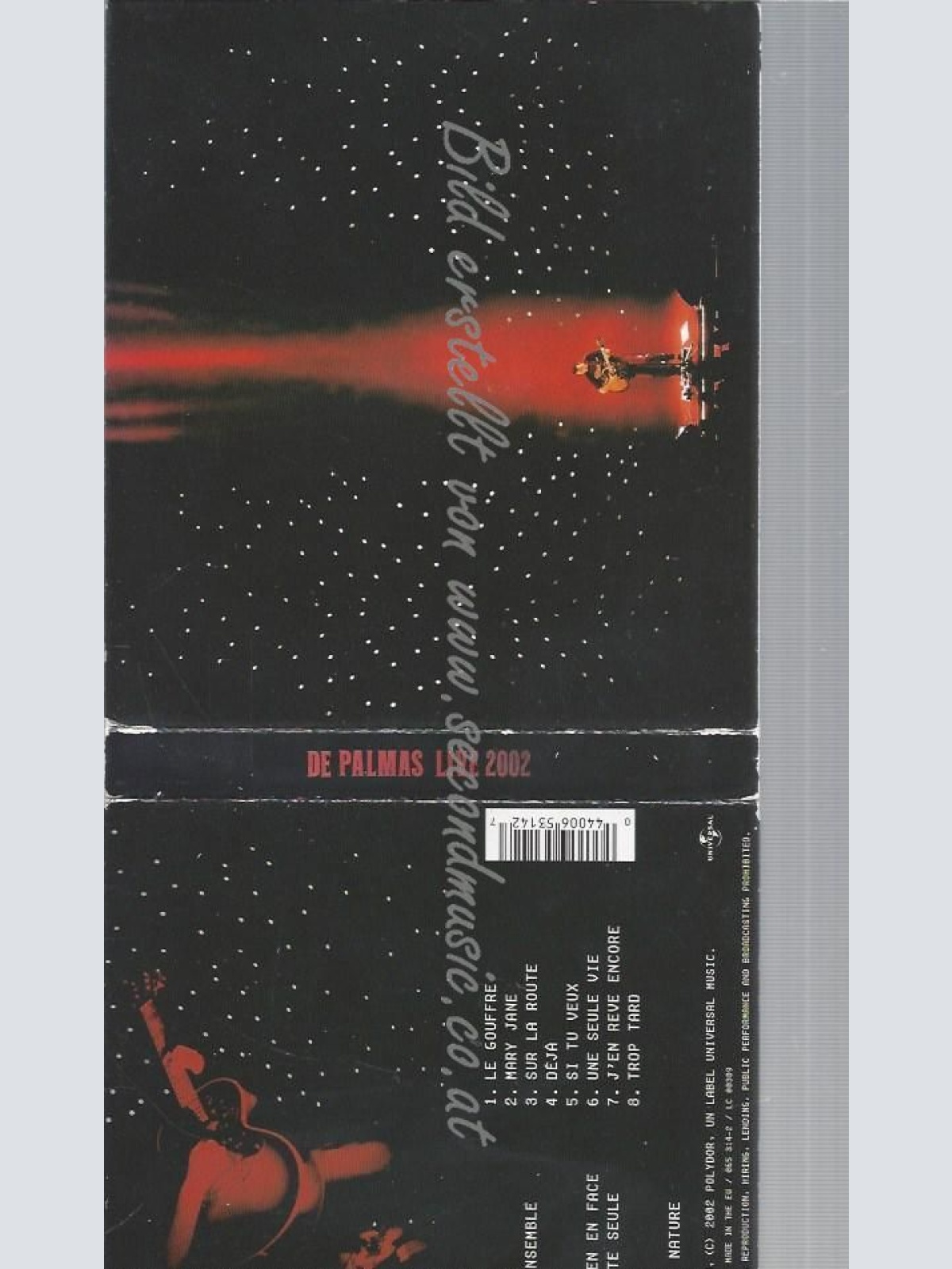 CD--GERALD DE PALMAS--LIVE  [LTD.EDITION] |