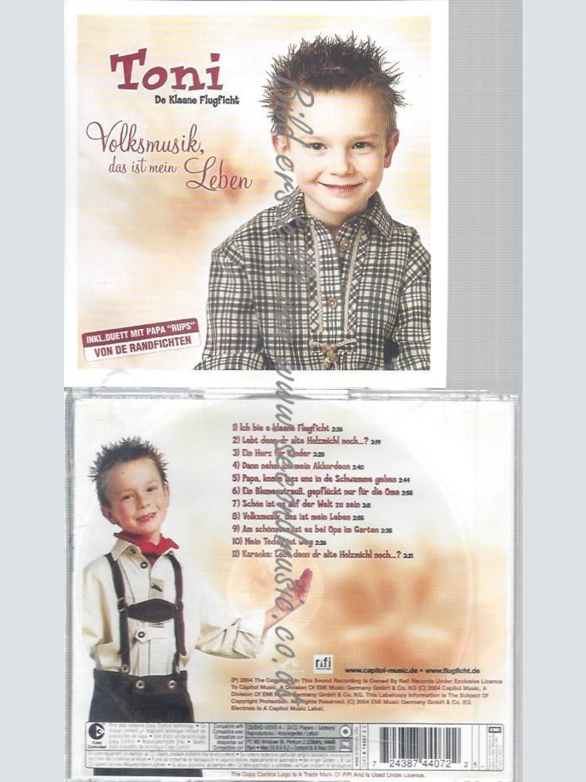 CD--DE KLAANE FLUGFICHT TONI--VOLKSMUSIK, DAS IST MEIN LEBEN