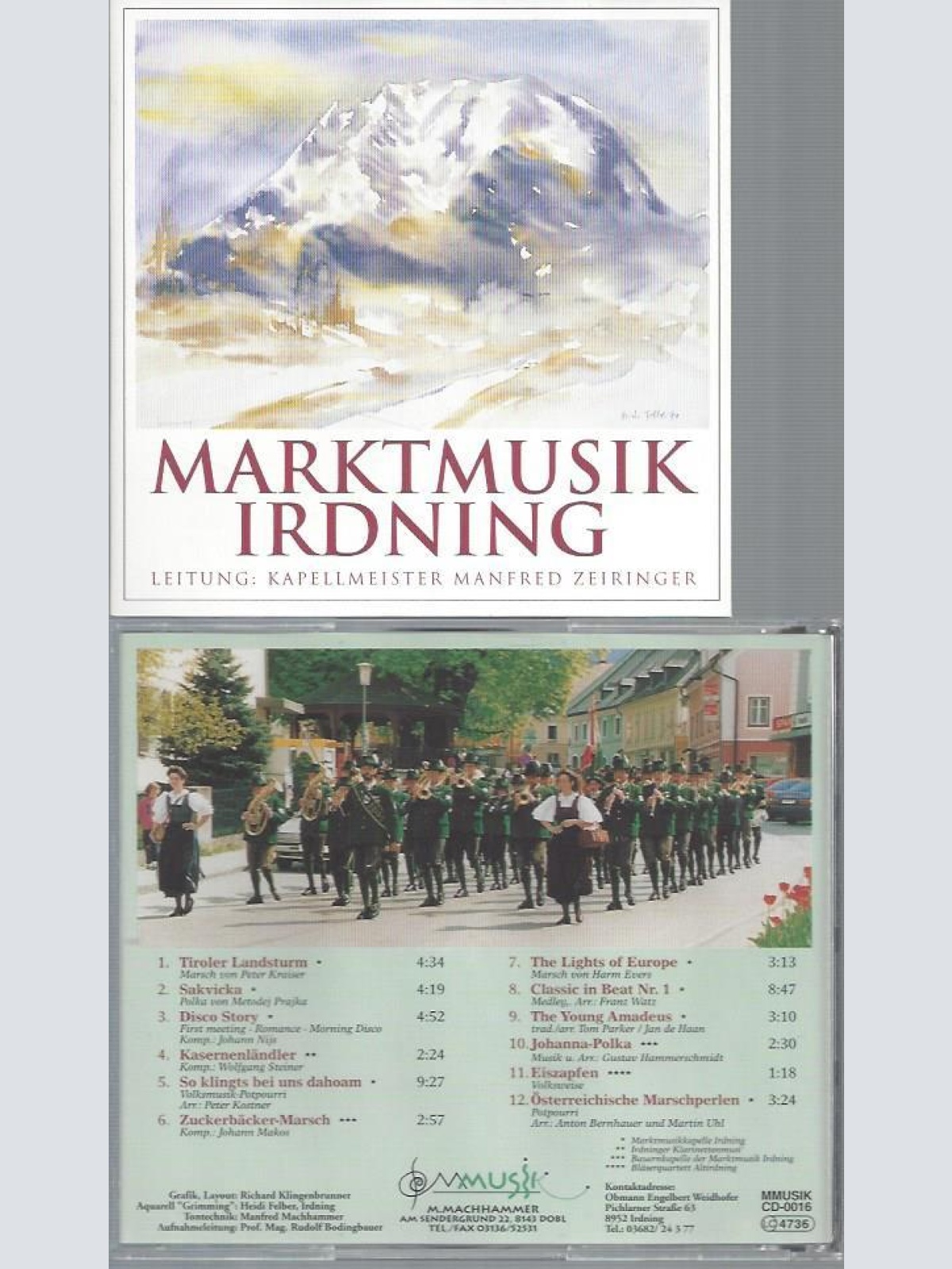 CD--MARKTMUSIK IRDNING //MANFRED ZEIRINGER