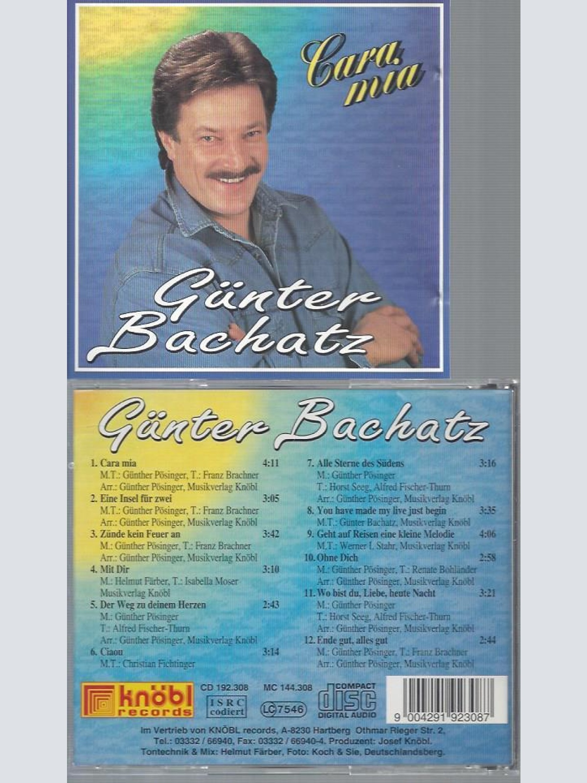 CD--GÜNTER BACHATZ CARA MIA
