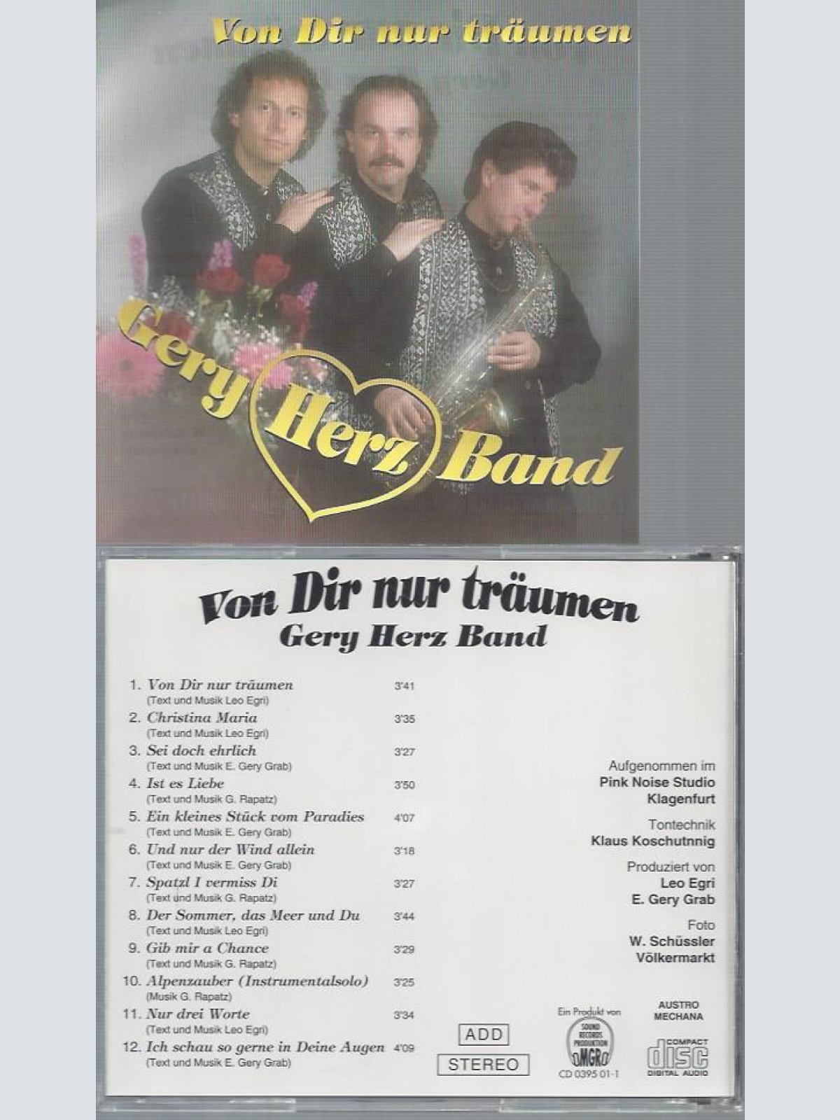 CD--GERY HERZ BAND VON DIR NUR TRÄUMEN