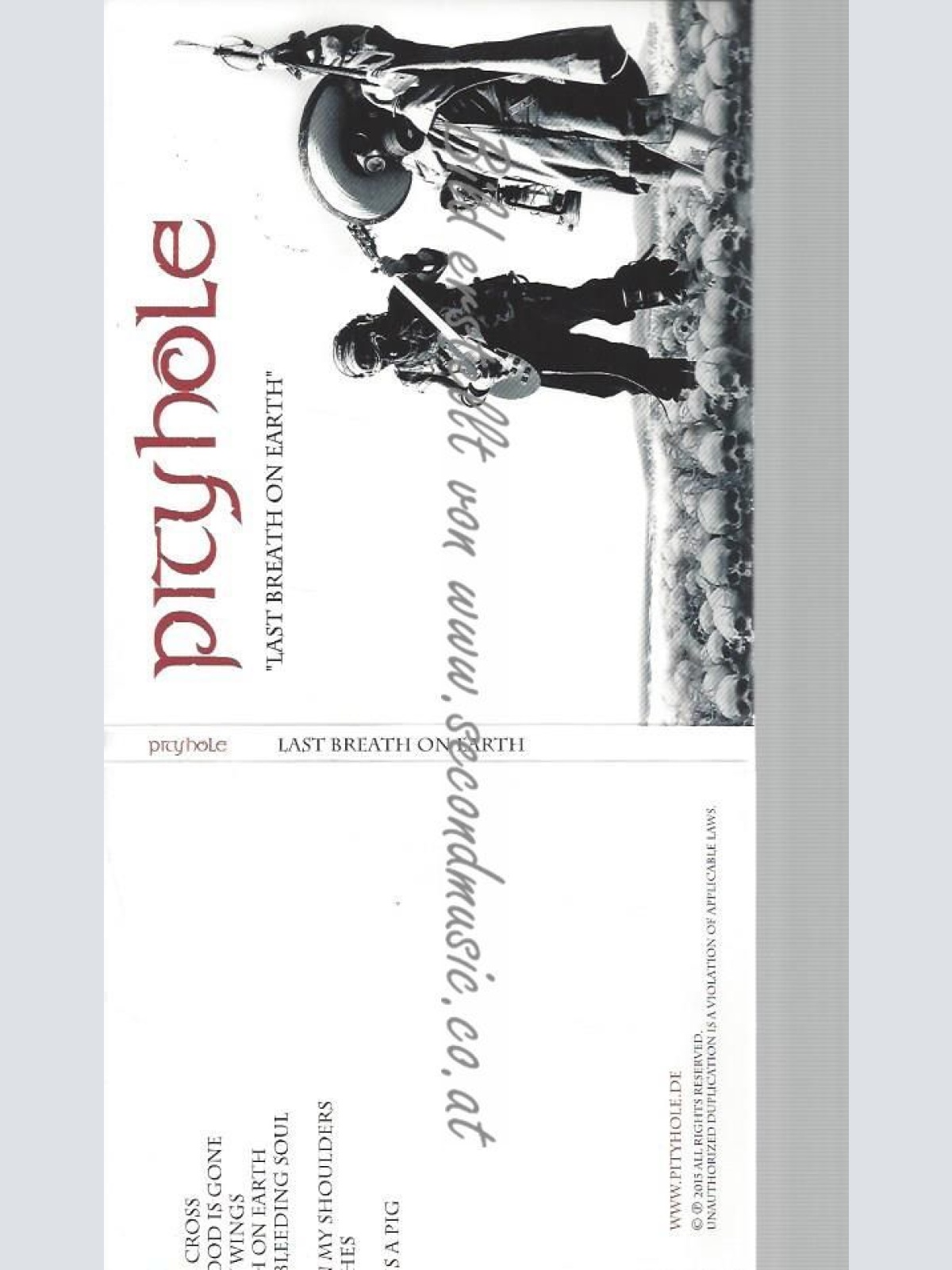 CD--PITYHOLE--LAST BREATH ON EARTH