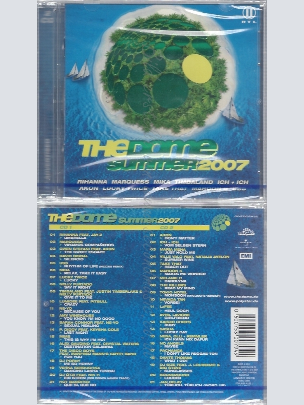 CD--NM-SEALED-VARIOUS -2007- - DOPPEL-CD -- THE DOME SUMMER 2007