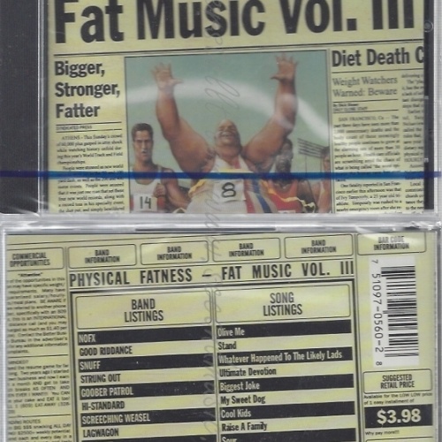 CD--NM-SEALED-VARIOUS -1997- -- PHYSICAL FATNESS -EP- FAT MUSIC VOL 3