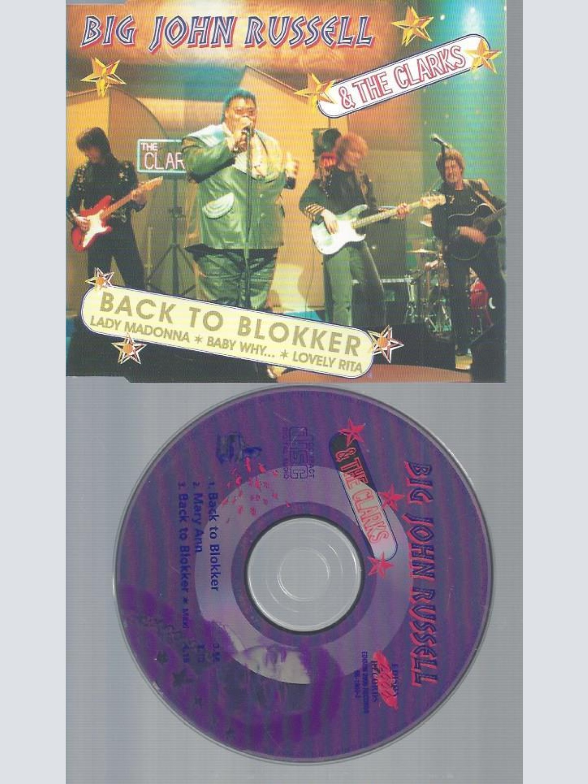 CD-BIG JOHN RUSSELL & THE CLARKS  BACK TO BLOKKER