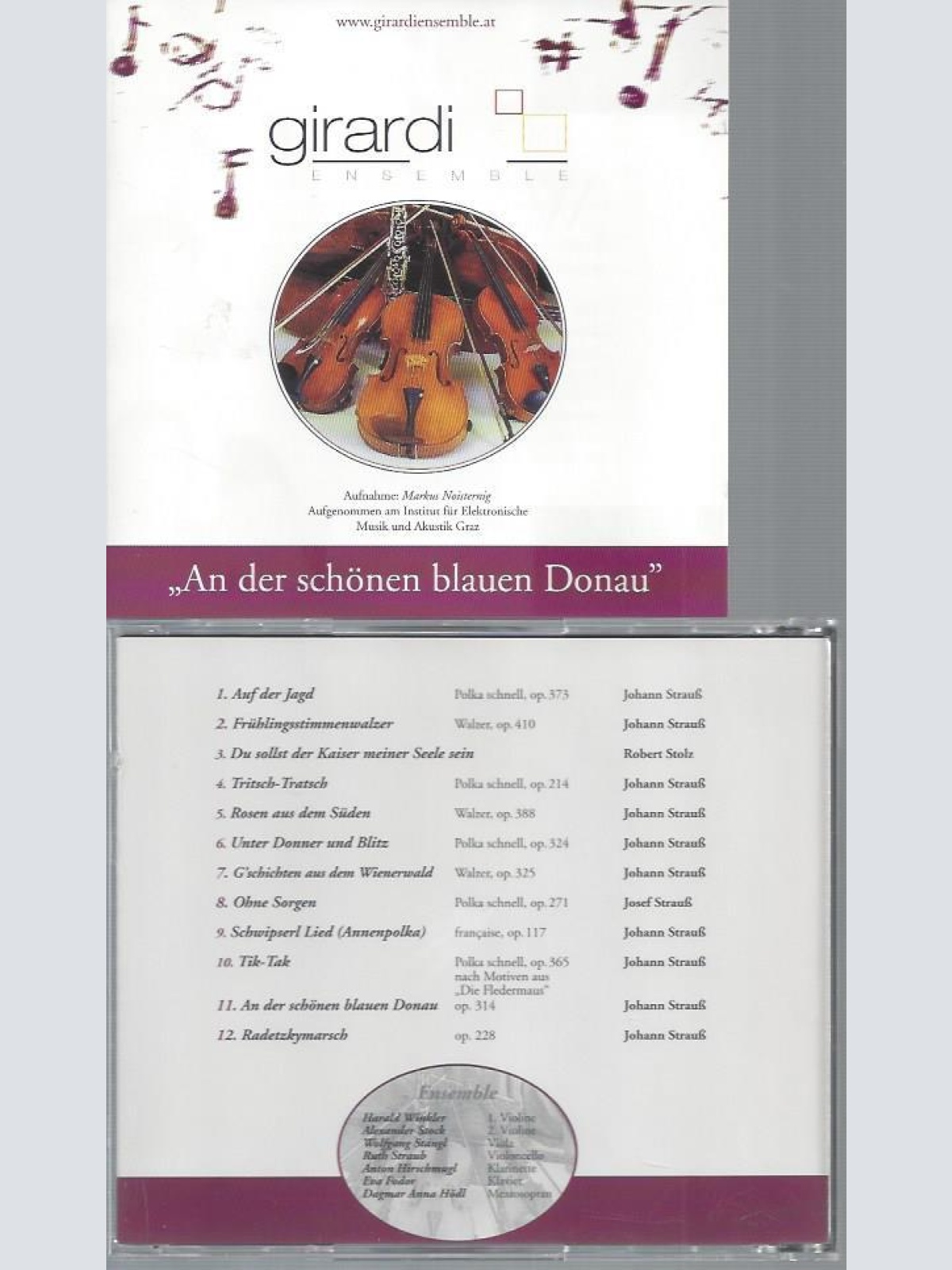 CD--GIRADI ENSEMBLE AN DER SCHÖNEN BLAUEN DONAU