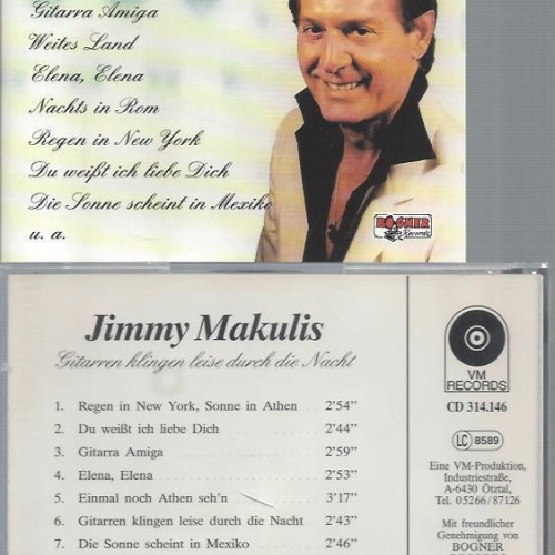 CD--JIMMY MAKULIS GITARREN KLINGEN LEISE FURCH DIE NACHT