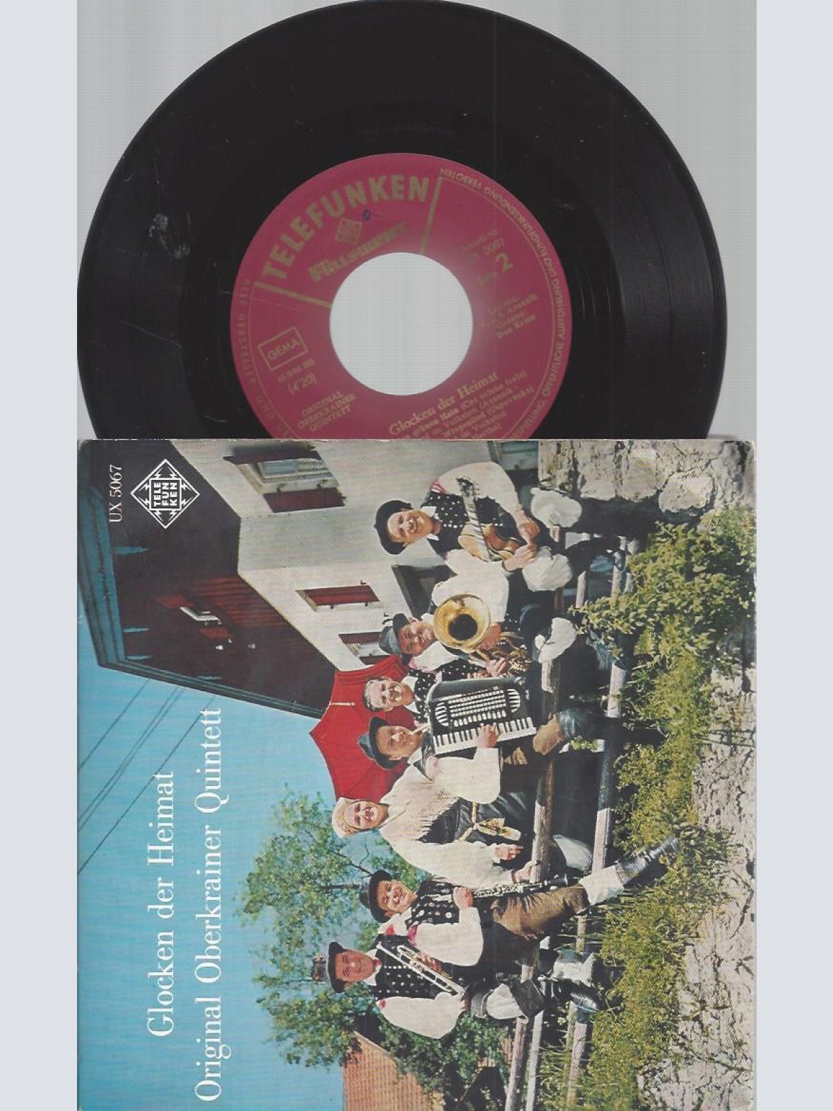 7" ORIGINAL OBERKRAINER QUINTETT AVSENIK   GLOCKEN DER HEIMAT