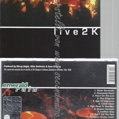 CD--EMERALD RAIN--LIVE  2K