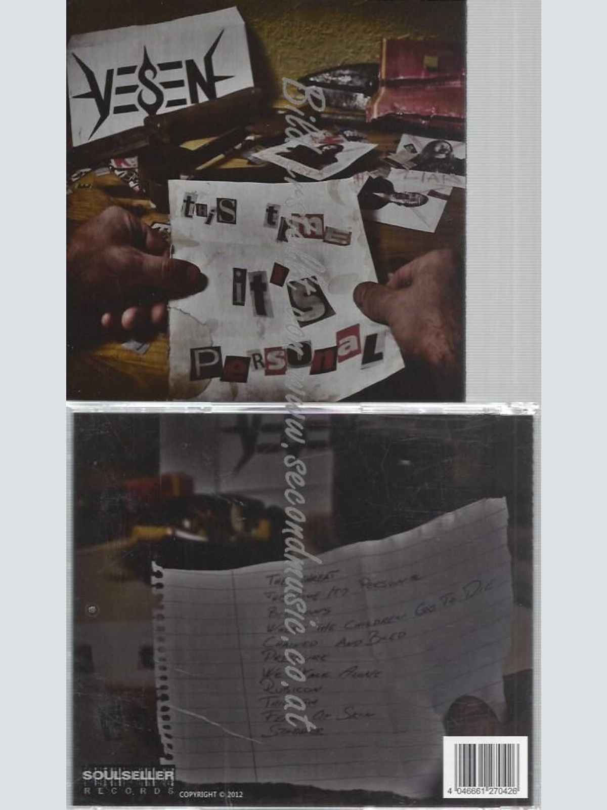 CD--VESEN--THIS TIME IT'S PERSONAL