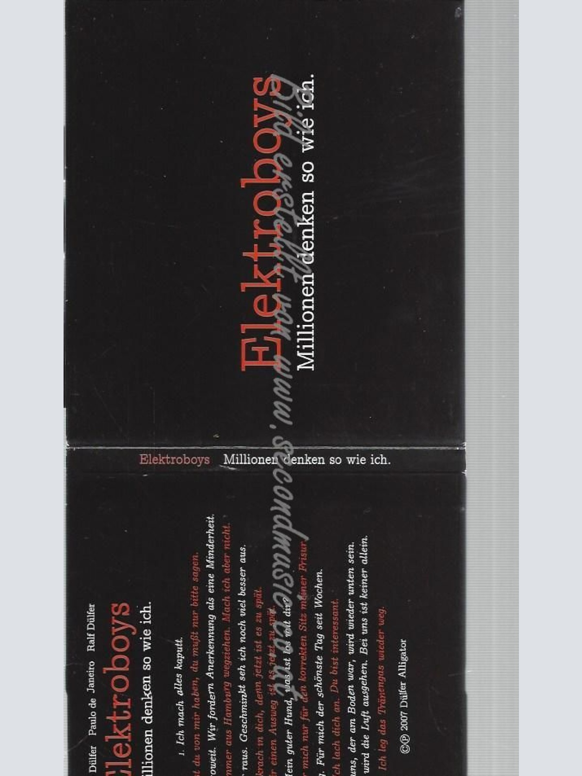 CD--ELEKTROBOYS--MILLIONEN DENKEN SO WIE ICH.