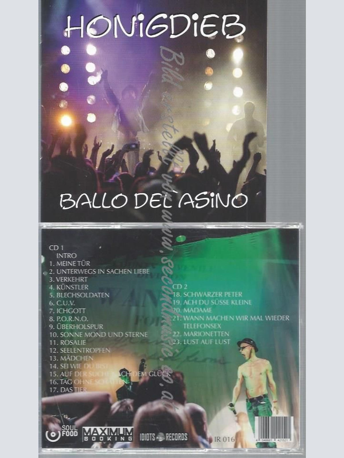 CD--HONIGDIEB--BALLO DEL' ASINO