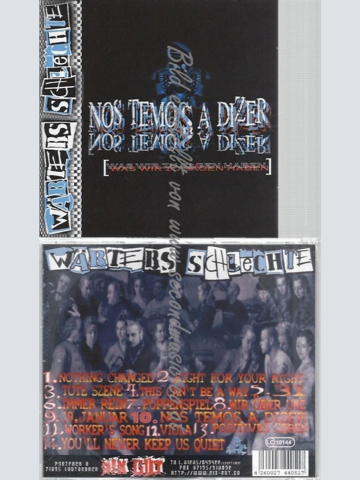 CD--WÄRTERS SCHLECHTE--NOS TEMOS A DIZER