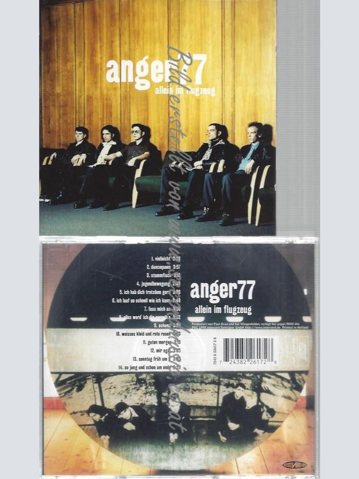 CD--ANGER 77 --ALLEIN IM FLUGZEUG