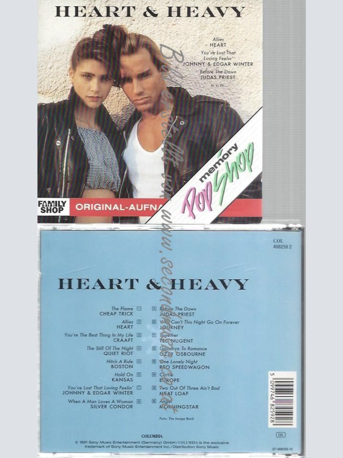 CD--HEART & HEAVY--HEART, JOHNNY WINTER, JUDAS PRIEST, CRAAFT, TED NUGENT..