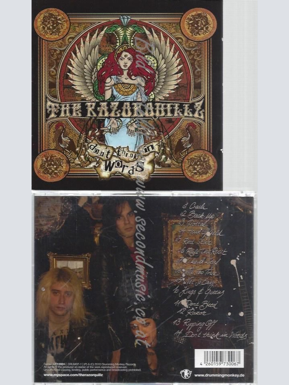 CD--THE RAZORQUILLZ--DON'T THINK IN WORDS