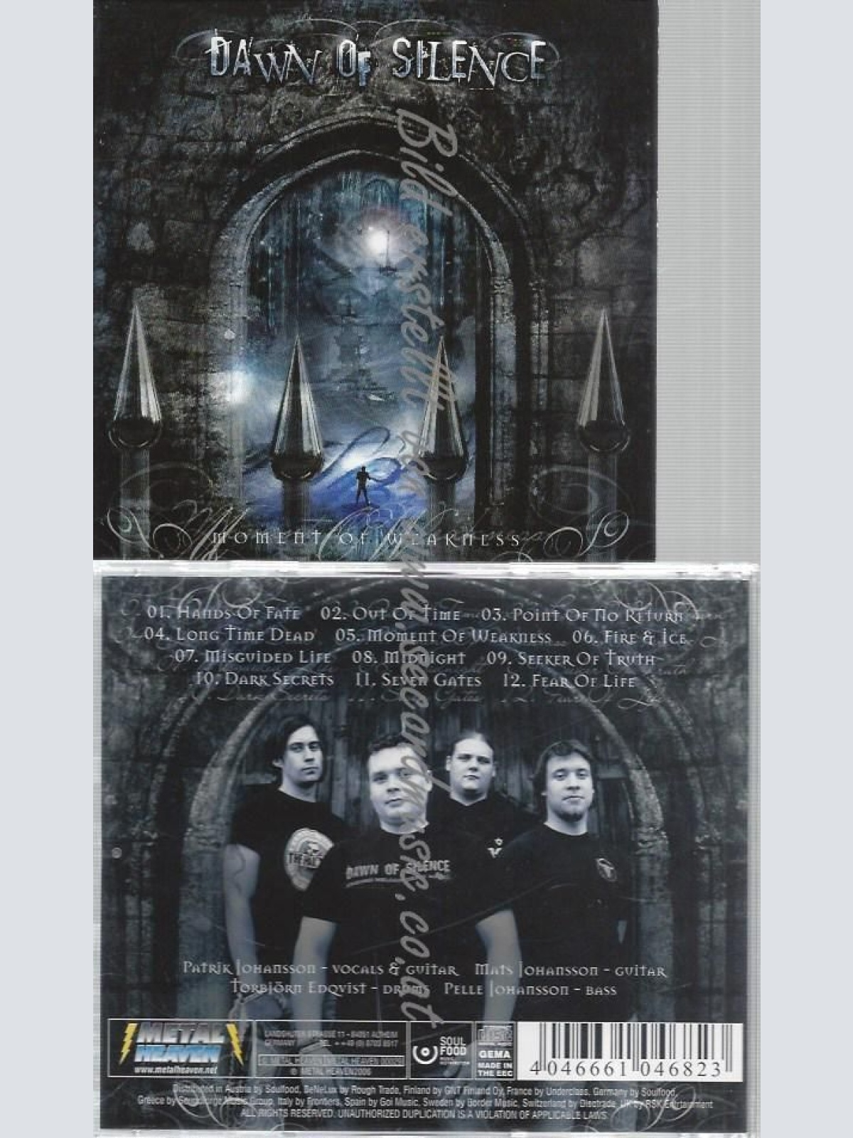 CD--DAWN OF SILENCE--MOMENT OF WEAKNESS