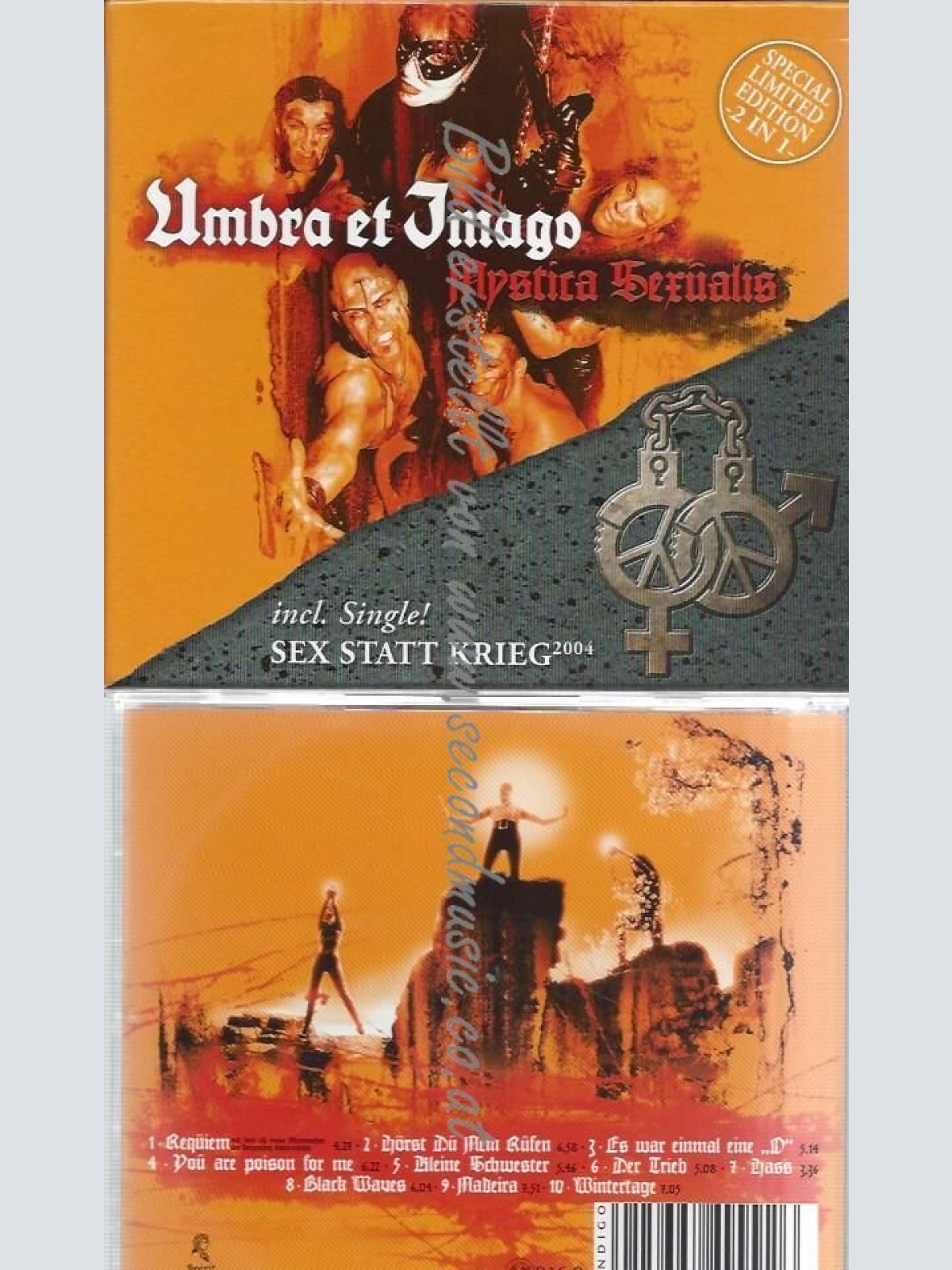 CD--SEX STATT KRIEG | DOPPEL-CD/ UMBRA ET IMAGO--MYSTICA SEXUALIS