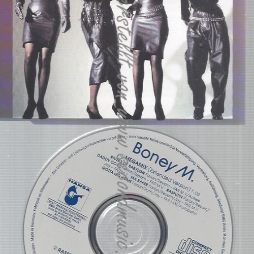 CD--ASPUTIN -REMIX-/MEGAMIX -EDITED-/ BONEY M--MEGAMIX --