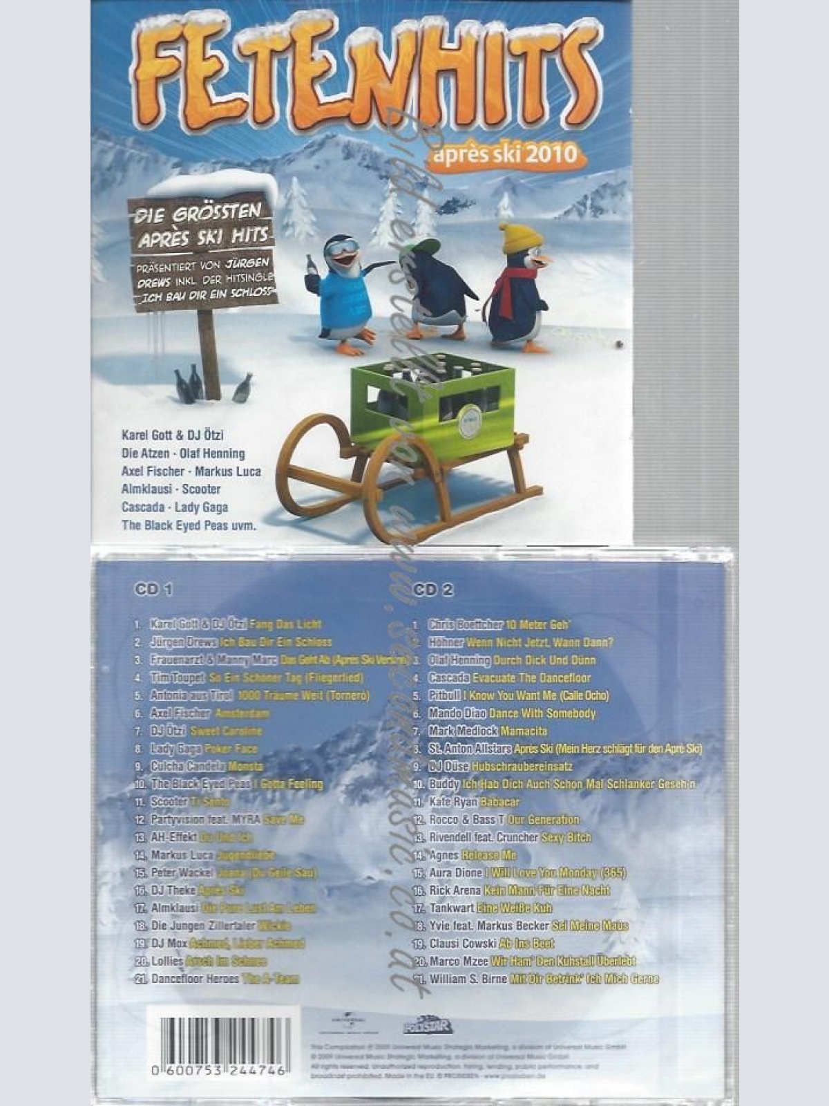 CD--VARIOUS--FETENHITS APRES SKI  2010 | DOPPEL-CD