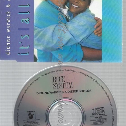 CD--BLUE SYSTEM UND DIONNE WARWICK--IT'S ALL OVER [MAXI-CD]
