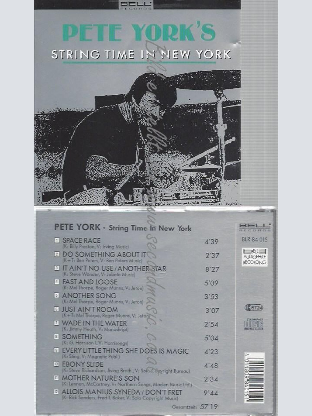 CD--PETE YORK--STRING TIME IN NEW YORK