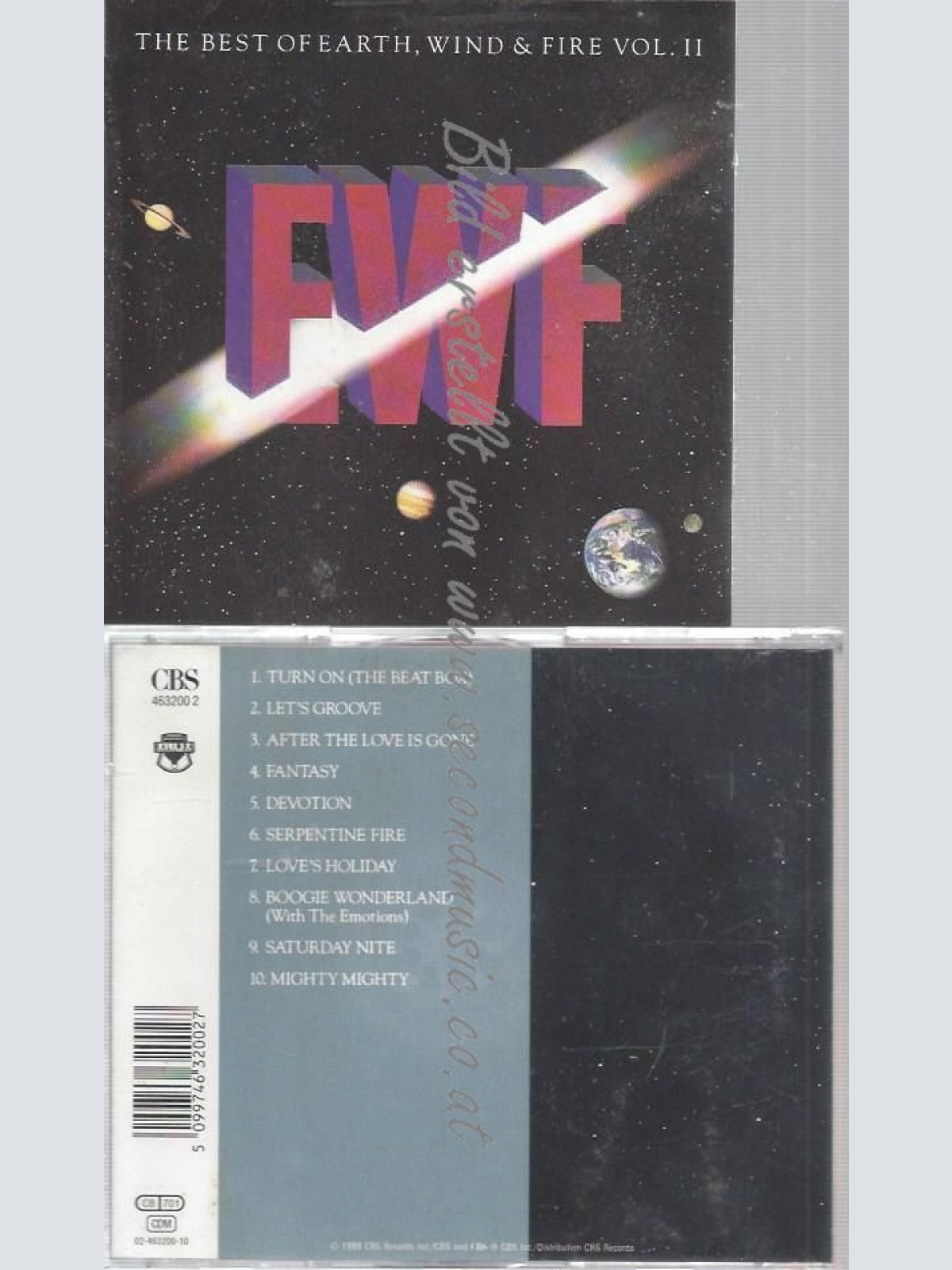 CD--WIND & FIRE EARTH--BEST OF VOL.2