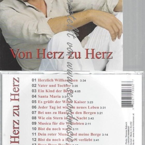 CD--VON HERZ ZU HERZ/ HANSI HINTERSEER--