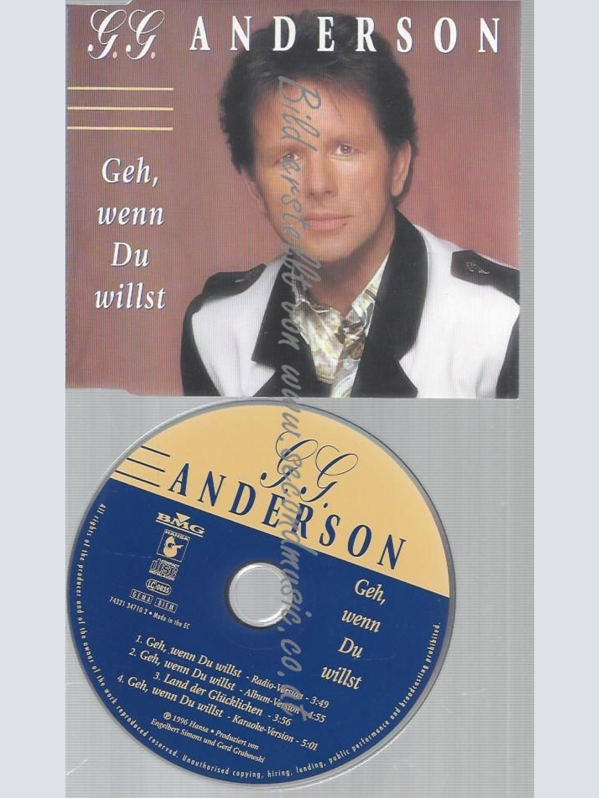 CD--G.G. ANDERSON--GEH,WENN DU WILLST
