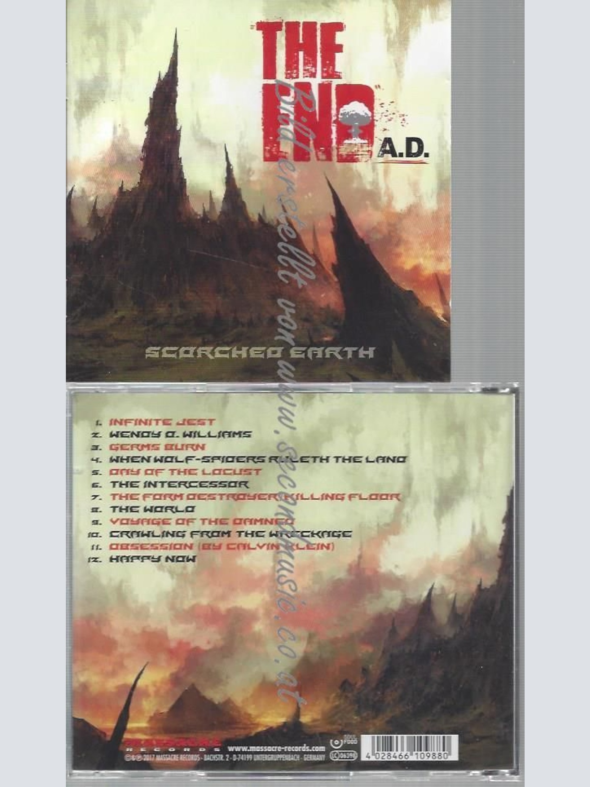CD--THE END A.D.--SCORCHED EARTH