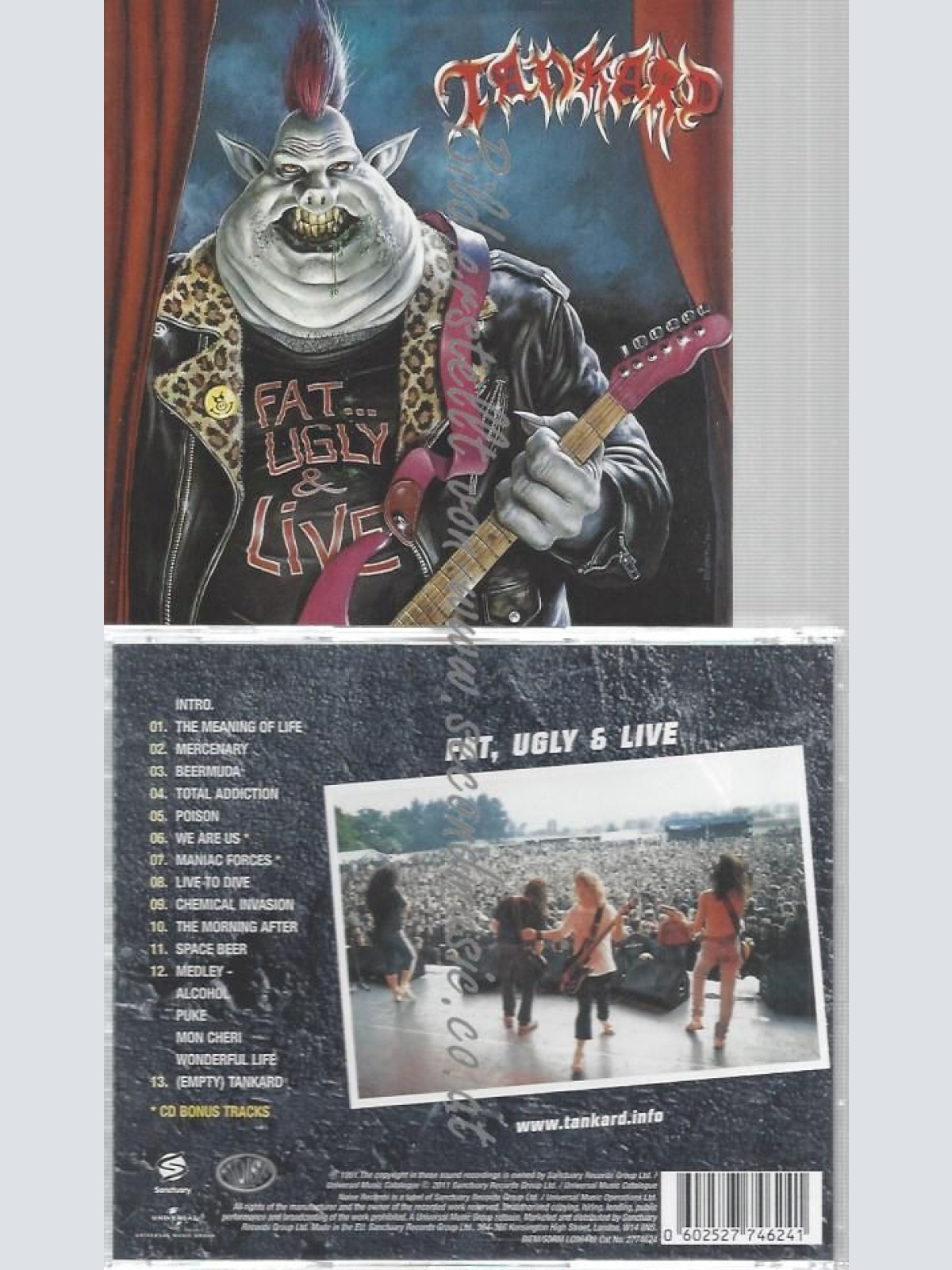 CD--TANKARD--FAT, UGLY & LIVE