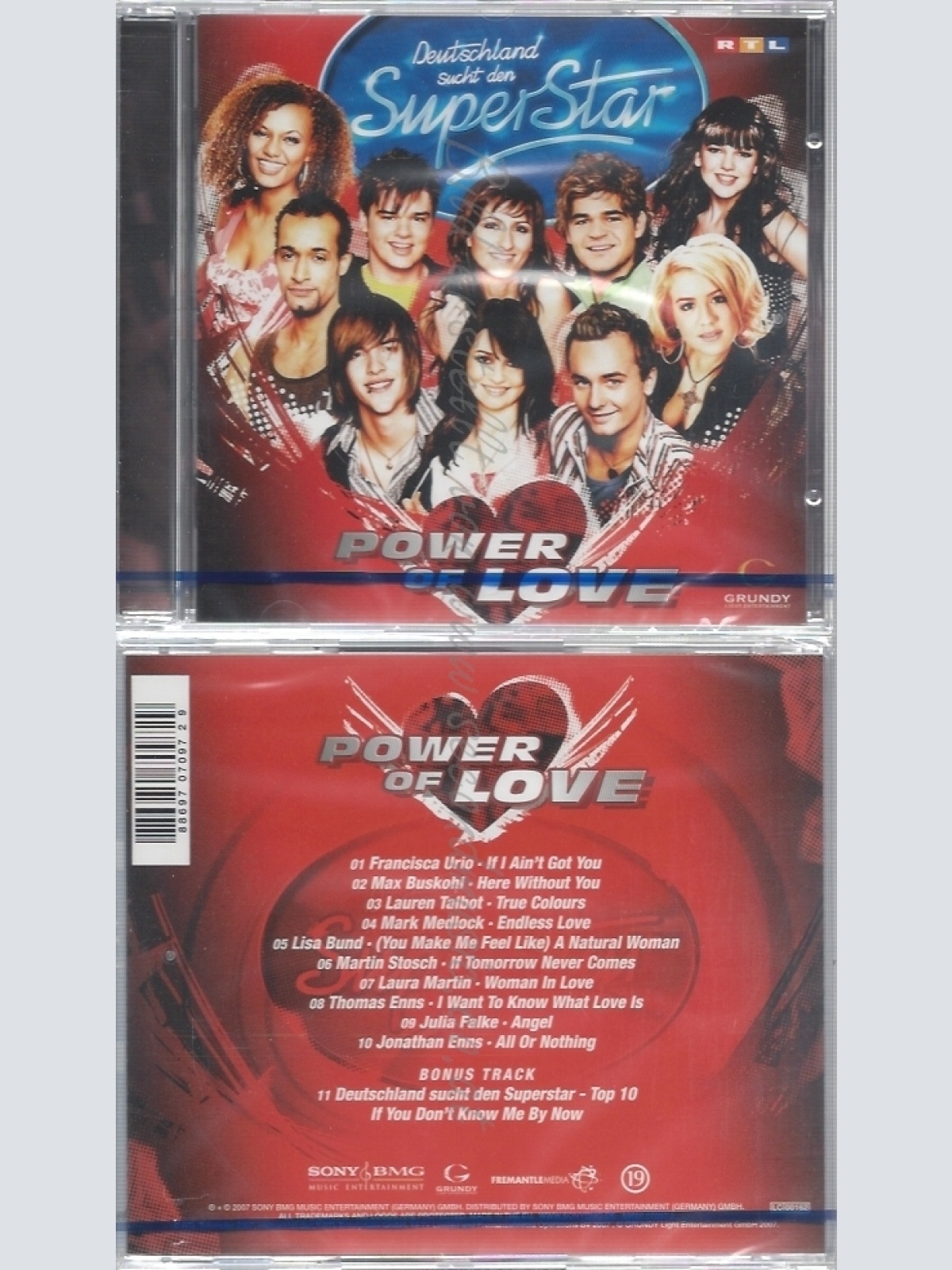 CD--NM-SEALED-DEUTSCHLAND SUCHT DEN SUPERSTAR -2007- -- POWER OF LOVE